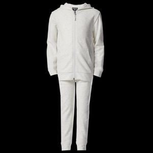 32 Degrees GIRL'S HOODIE + JOGGER SET White